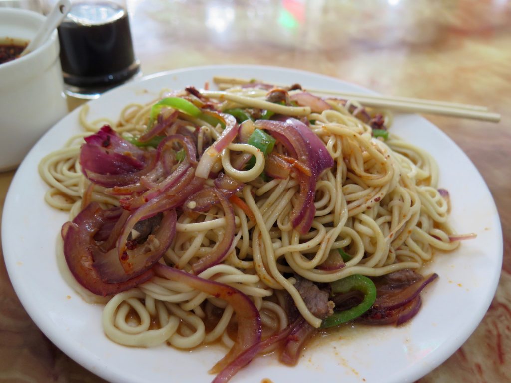 A plate of my favorite "lan zhou la mien" is a soothing comfort food to help me deal with culture shock. ©KettiWilhelm2015