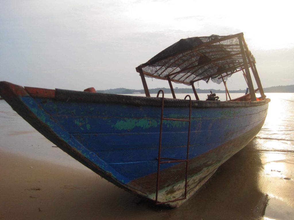 A quaint looking (sketchy) Cambodian boat that took me on an adventure on the high seas. ©KettiWilhelm2015