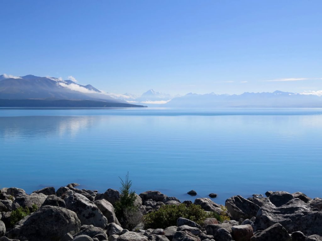 We just stepped outside our rental van home to take this picture of Lake Tekapo, New Zealand. ©KettiWilhelm2016