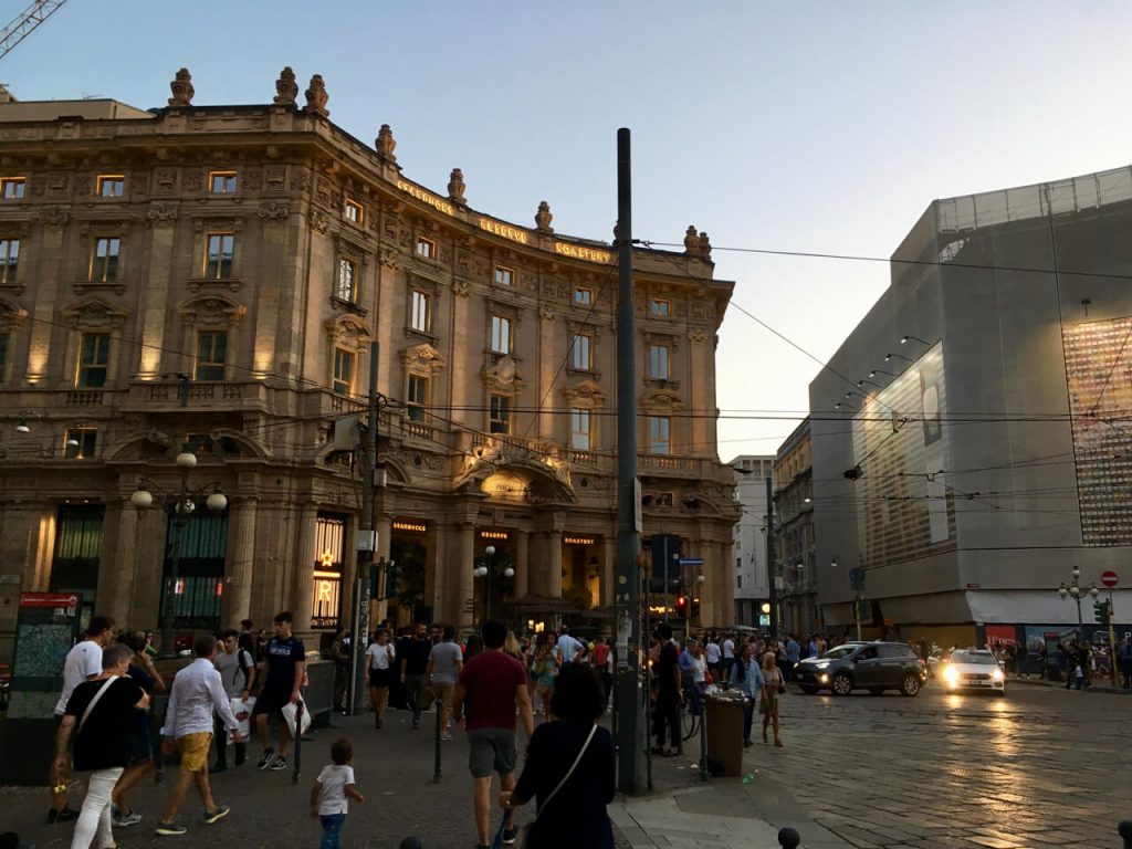 The beautiful former post office at Piazza Cordusio, in Milan's city center is now the home of Italy's first Starbucks. ©KettiWilhelm2018