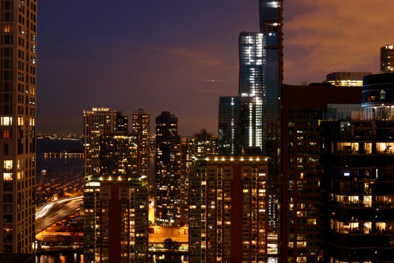The downtown Chicago skyline glowing at sunset. ©KettiWilhelm2019