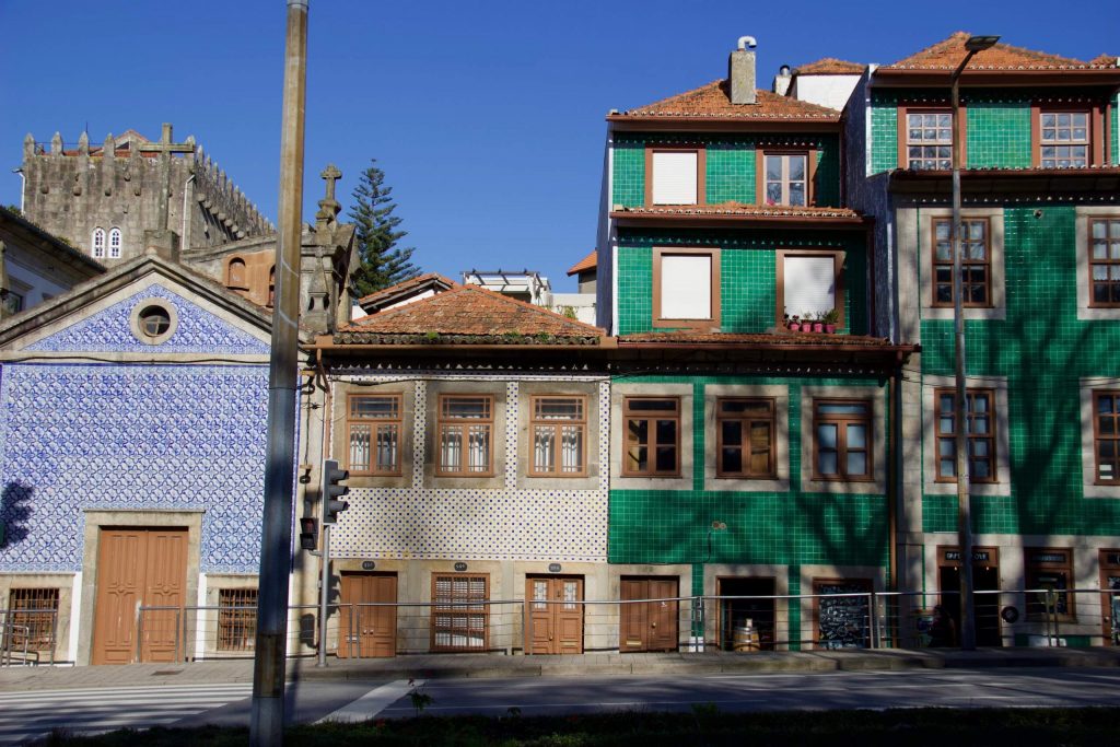 Multicolored, tiled houses in Porto, Portugal. ©KettiWilhelm2020