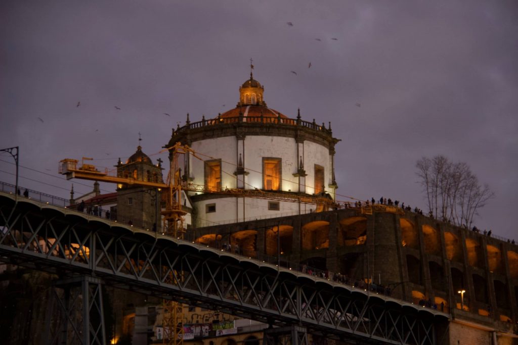 Beautiful architecture in Porto, Portugal – a castle above the Dom Luis Bridge. ©KettiWilhelm2020