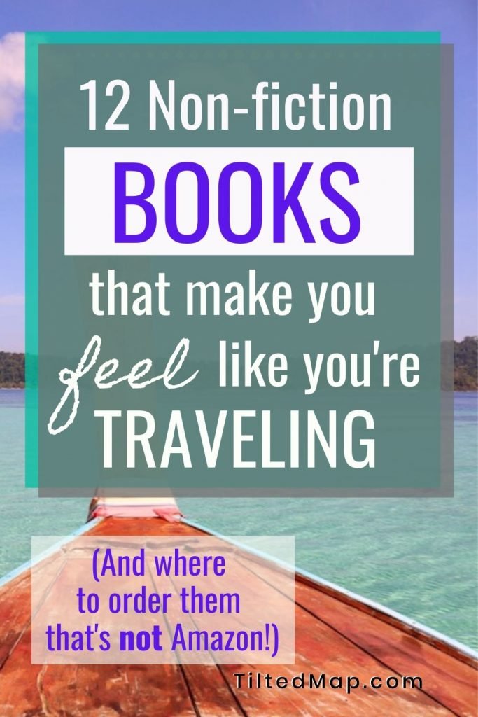 Pin this blog post to Pinterest: The best non-fiction books about travel for traveling vicariously. This book list is organized by country and has an Amazon alternative where you can order them. ©KettiWilhelm2020