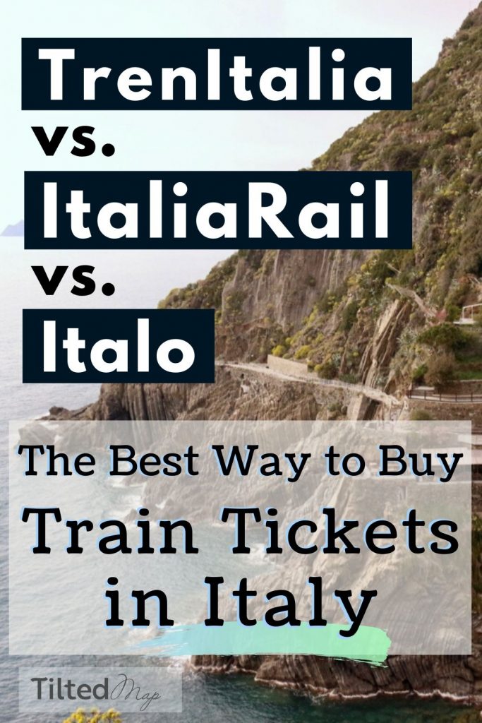 Pin this image to save this Italian travel guide to Pinterest: TrenItalia vs. ItaliaRail vs. Italo – the best and cheapest ways to buy train tickets in Italy. ©KettiWilhelm2020