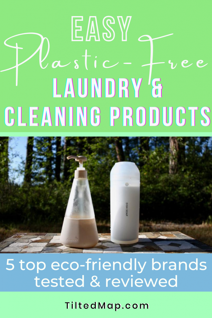 Save this review to Pinterest: "Easy, Plastic-free Laundry and Cleaning Products. 5 top eco-friendly brands reviewed and tested." ©KettiWilhelm2020