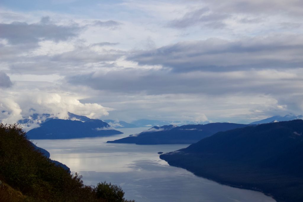 Looking South from Mt. Roberts toward Admiralty Island, and the bays and blue mountains of Southeast Alaska. ©KettiWilhelm2021