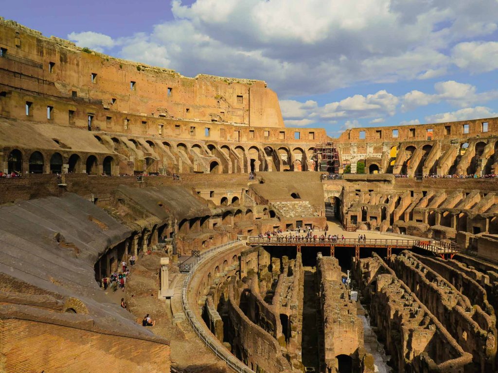 Rome’s Colosseum seen from the inside – a major feature of Italy’s culture and history. ©KettiWilhelm2022