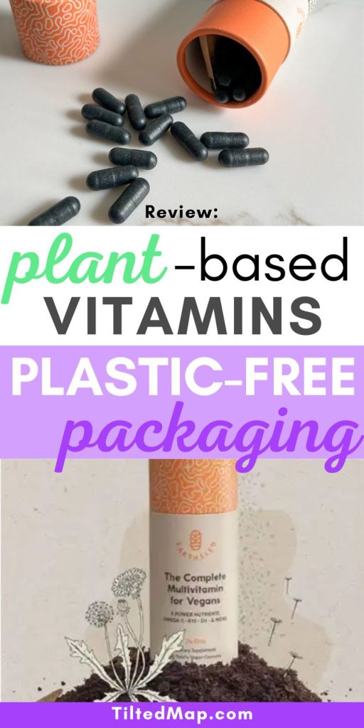 Plant-based vitamins with plastic-free packaging – a review of Terraseed sustainable vitamins from the sustainability blog TiltedMap.com.