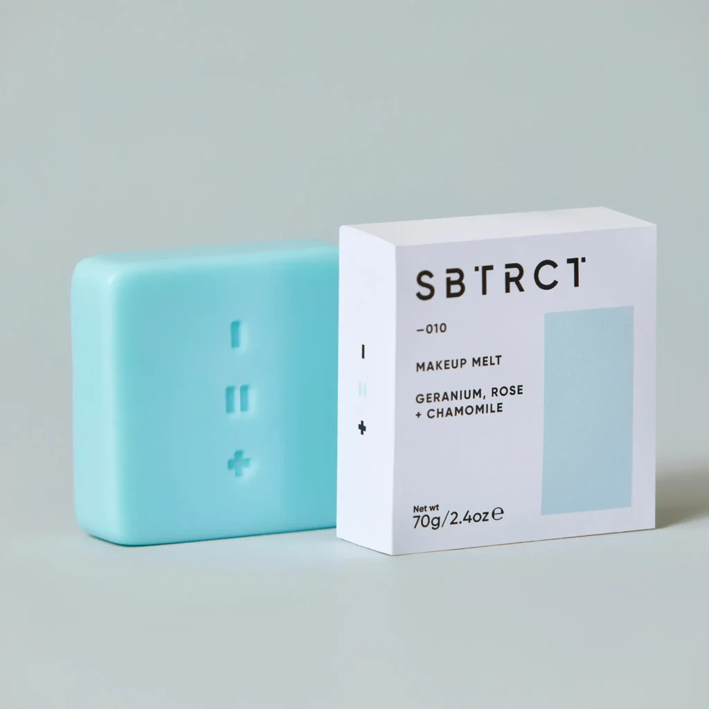 SBTRCT Makeup Melt solid cleanser - the only SBTRCT product I haven't personally tried for this review. 