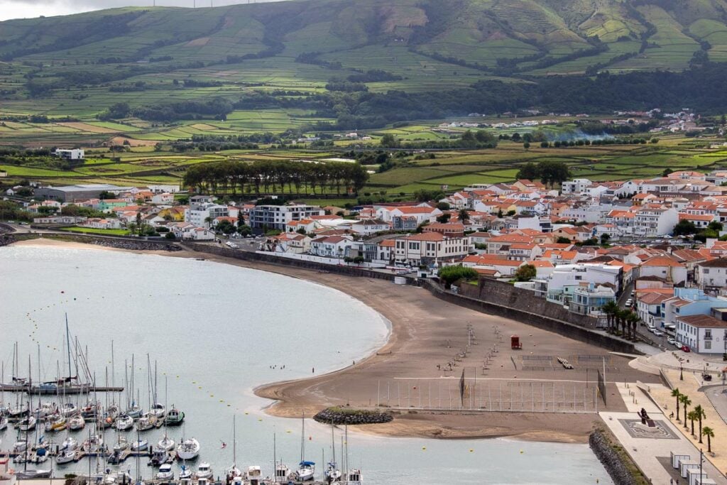 The beach and town of Praia da Vitoria in Terceira in the Azores. ©KettiWilhelm2024